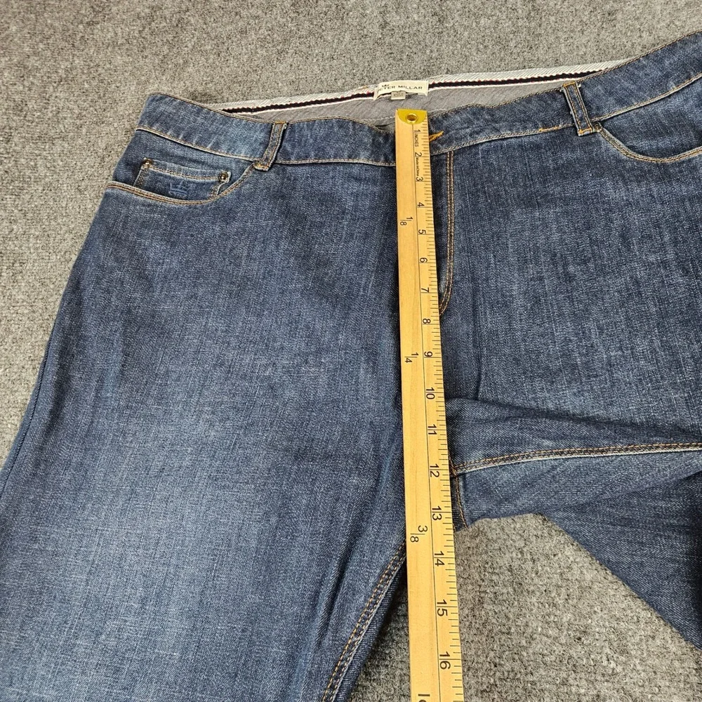 Peter Millar Mens Jeans Size 40 Dark Wash Straight Leg Denim Blue Pants